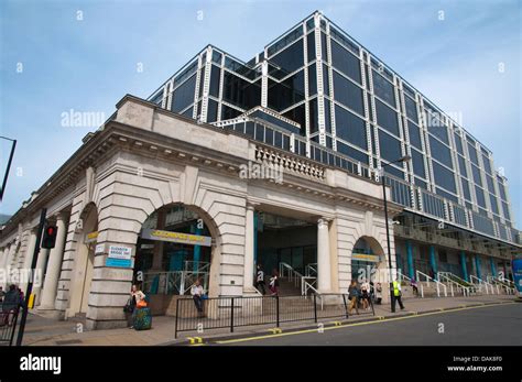 Victoria Place shopping centre with Colonnade Walk central London England Britain UK Europe ...