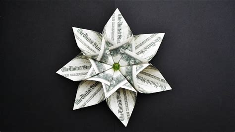 EASY Money FLOWER, I like it!, Origami Dollar Tutorial DIY (NProkuda)