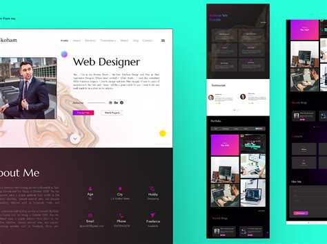 Portfolio Website design💥💥 by Jisan Ahmed on Dribbble