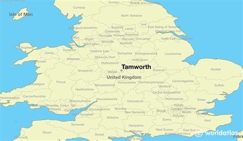 Tamworth England Map ~ CINEMERGENTE