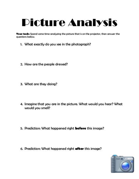 Picture analysis