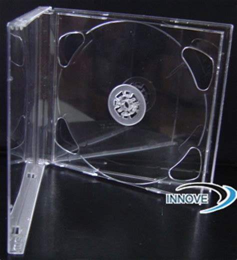 10.4mm Double CD jewel Cases Black Tray, Transparent/Color Boxes