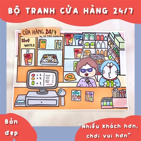 Bộ tranh Cửa hàng tiện lợi 247 Cô Tiên Xanh | Shopee Việt Nam