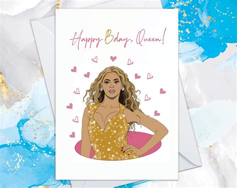 Beyonce Themed Birthday Card