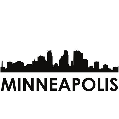 Minneapolis Skyline Minneapolis SVG - Minneapolis Skyline Silhouette ...