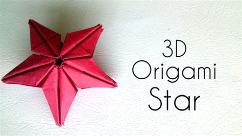 Origami 3D Star - Origami Tutorial. - YouTube