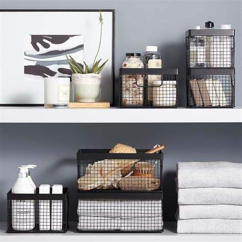 20++ Metal Wire Storage Baskets - HOMYHOMEE