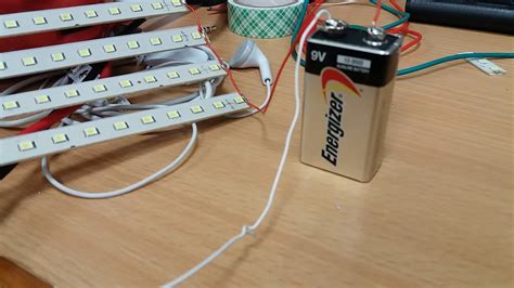 Simple Led's project from 9V Battery - YouTube