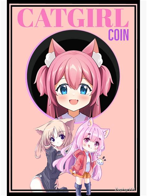 "Catgirl Coin" Sticker by Zephyr101 | Redbubble