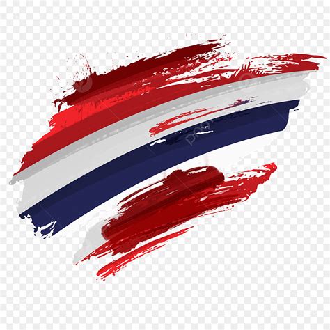 National Thai Flag PNG Image, Thai National Flag Painted With Color Paint, Color, Pigment, Apply ...