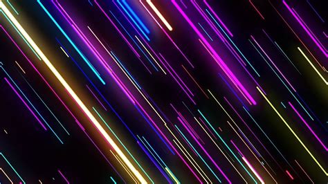 VJ Neon Lights Loops 4K Lines Background Colorful Laser Fly Through ...