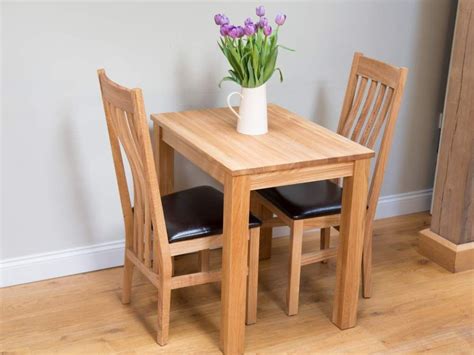 Small Solid Oak Dining Table Minsk 80cm x 60cm 2 Seater - 10% OFF WINTER SALE | Solid oak dining ...