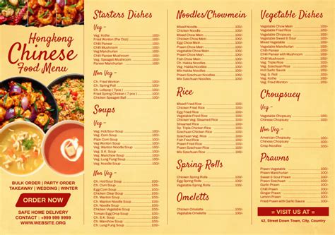 Copy of Chinese Food Menu Card Template | PosterMyWall
