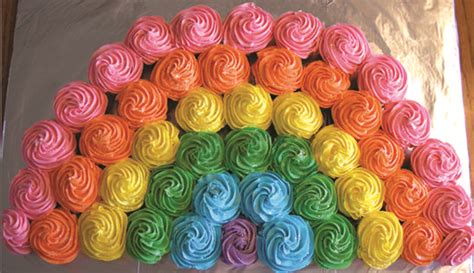 Rainbow Cupcakes - Best Birthday Pull Apart Cupcake Cakes. Simple ...