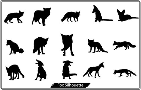 vector illustration of Fox silhouette Free 17114299 Vector Art at Vecteezy