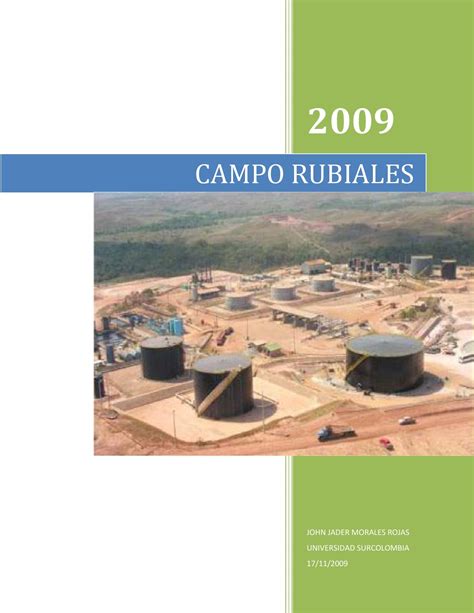 CAMPO PETROLERO RUBIALES by John Jader Morales Rojas - Issuu