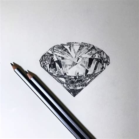 Realistic Diamond Drawing at PaintingValley.com | Explore collection of ...