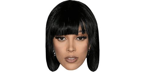 Doja Cat (Black Hair) Celebrity Mask - Celebrity Cutouts