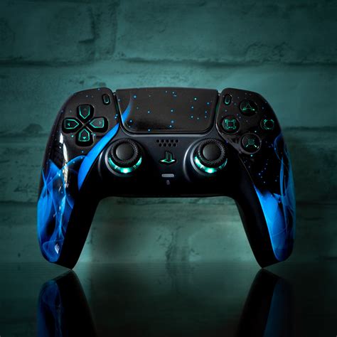 PS5 Controller LED Mod Blue Flame PS5 Custom Wireless Controller Backl – GameTraderZero