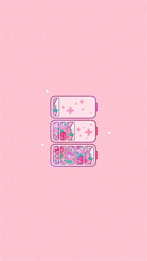 Aesthetic Pink Wallpaper with Flowers