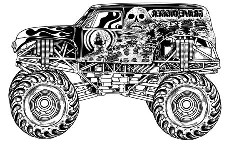 15 Beau De Dessin Monster Truck Photos | Monster truck coloring pages, Monster truck drawing ...