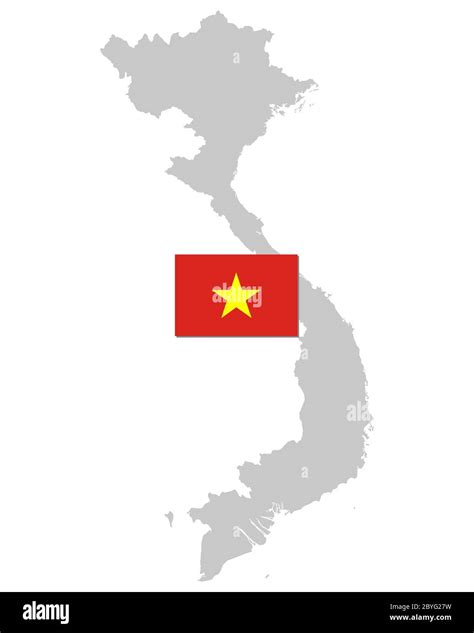 Flag and map of Vietnam Stock Photo - Alamy