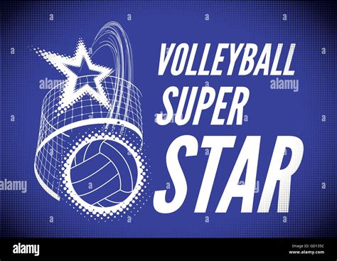 Volleyball super star design Stock Vector Image & Art - Alamy