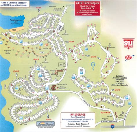 Santa Cruz Redwoods Rv Resort & Rv Park Map - California Rv Campgrounds ...