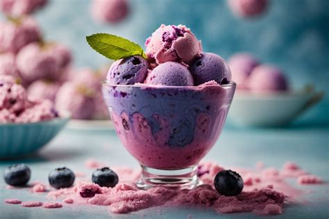 Blueberry Ice Cream Free Stock Photo - Public Domain Pictures