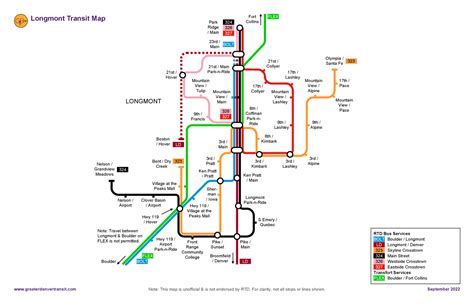 Longmont Transit Map - Greater Denver Transit