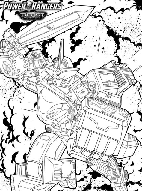 Power Rangers Megazord Coloring Pages