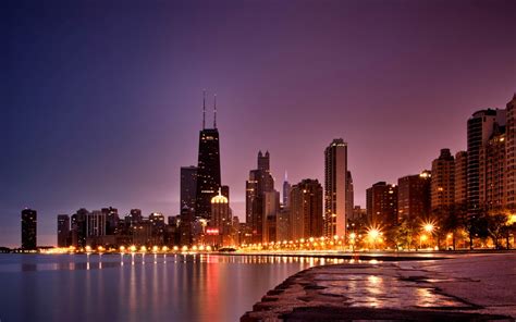 North Avenue Beach Sunrise Chicago Wallpapers - 1920x1200 - 609732