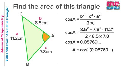 Area Of Triangle Trigonometry