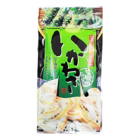 Wasabi Dried Squid Snack, Tender and Soft, 0.7 oz (19 g) | Japanese ...