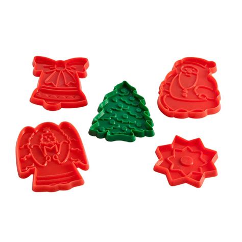 Christmas Cookie Cutter Set of 5 Holiday Cookie Cutters