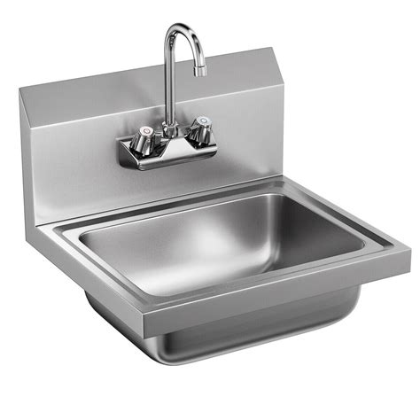 Costway Commercial Stainless Steel Wall Mount Hand Washing Wash Sink Basin with Faucet - Walmart.com