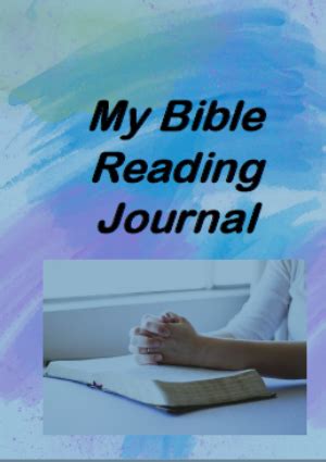 My Bible Reading Journal (Printable)