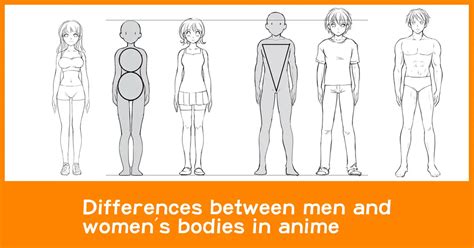 Differences between men and women’s bodies in anime - Anime Art Magazine