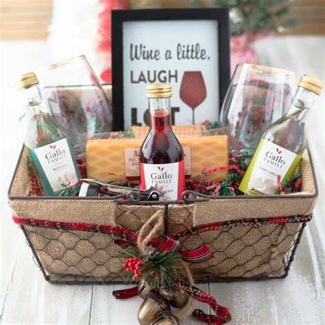 DIY Wine Gift Basket Ideas - Flour On My Face