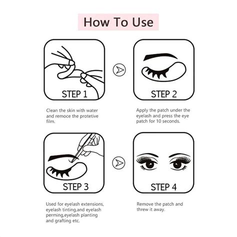 OW Lashes Eyelash Extension Tool Disposable Lint Free Eye pad