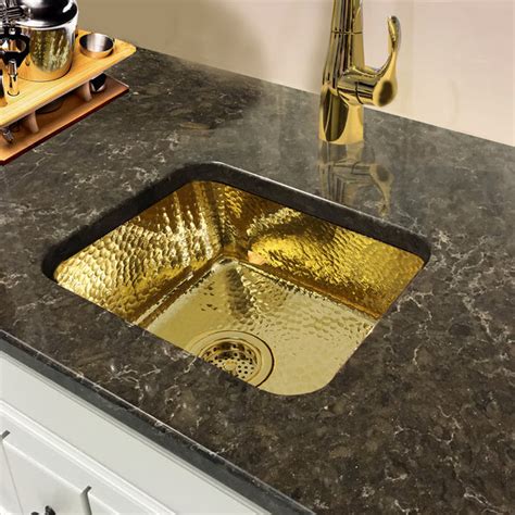 Nantucket Sinks Brightwork Home 17" Brass Bar Sink, SQRB-7 – The Sink ...