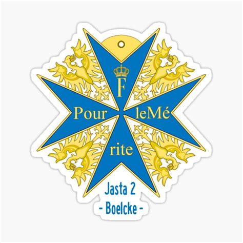 "Pour le merite Jasta 2" Sticker for Sale by Oelmann | Redbubble