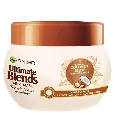 Garnier Ultimate Blends Coconut Milk Dry Hair Treatment Mask 300ml | LOOKFANTASTIC