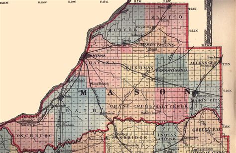 Mason County, Illinois: Maps and Gazetteers