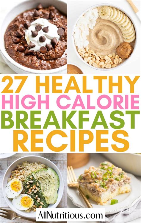 27 High-Calorie Breakfast Ideas That Taste Amazing - All Nutritious