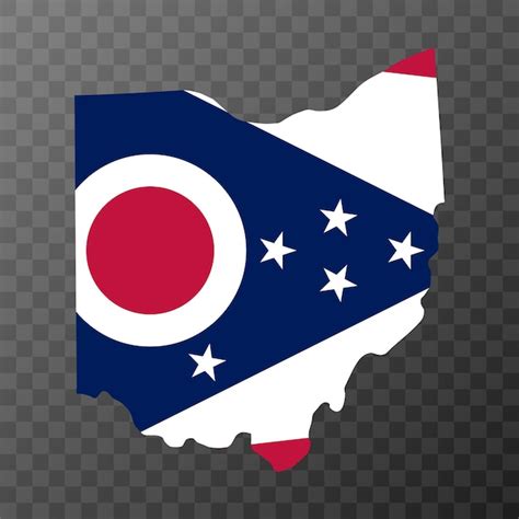 Premium Vector | Ohio state flag Vector illustration