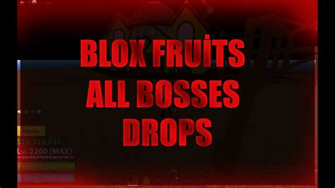 Blox Fruits All Bosses And Drops [First Sea, Second Sea, Third Sea] - YouTube
