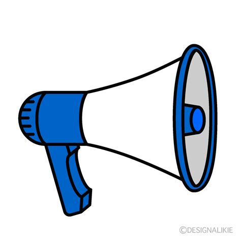 Blue Megaphone Clipart at genholdenblog Blog