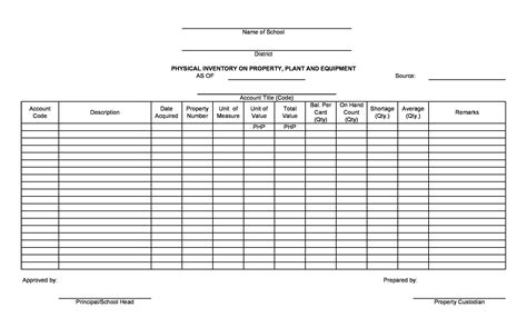 Free Asset List Template - PRINTABLE TEMPLATES