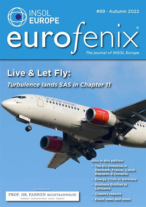 "Live and let fly: Turbulence lands SAS in Chapter 11," Eurofenix, Autumn 2022